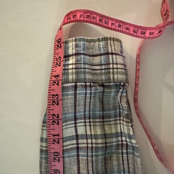 LUCKY BRAND CALIFORNIA FIT MENS LONG SLEEVE BUTTON DOWN LINEN PLAID SIZE L LARGE - Picture 8 of 12